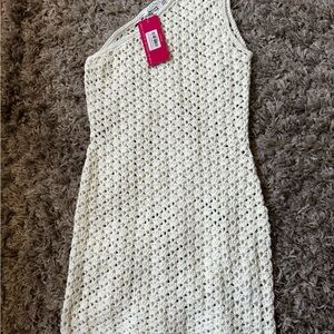 Beginning Boutique Ivory Crochet Dress